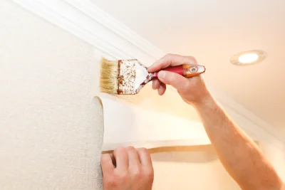 Pose de papier peint à Eygalières — revêtements muraux et toiles de verre